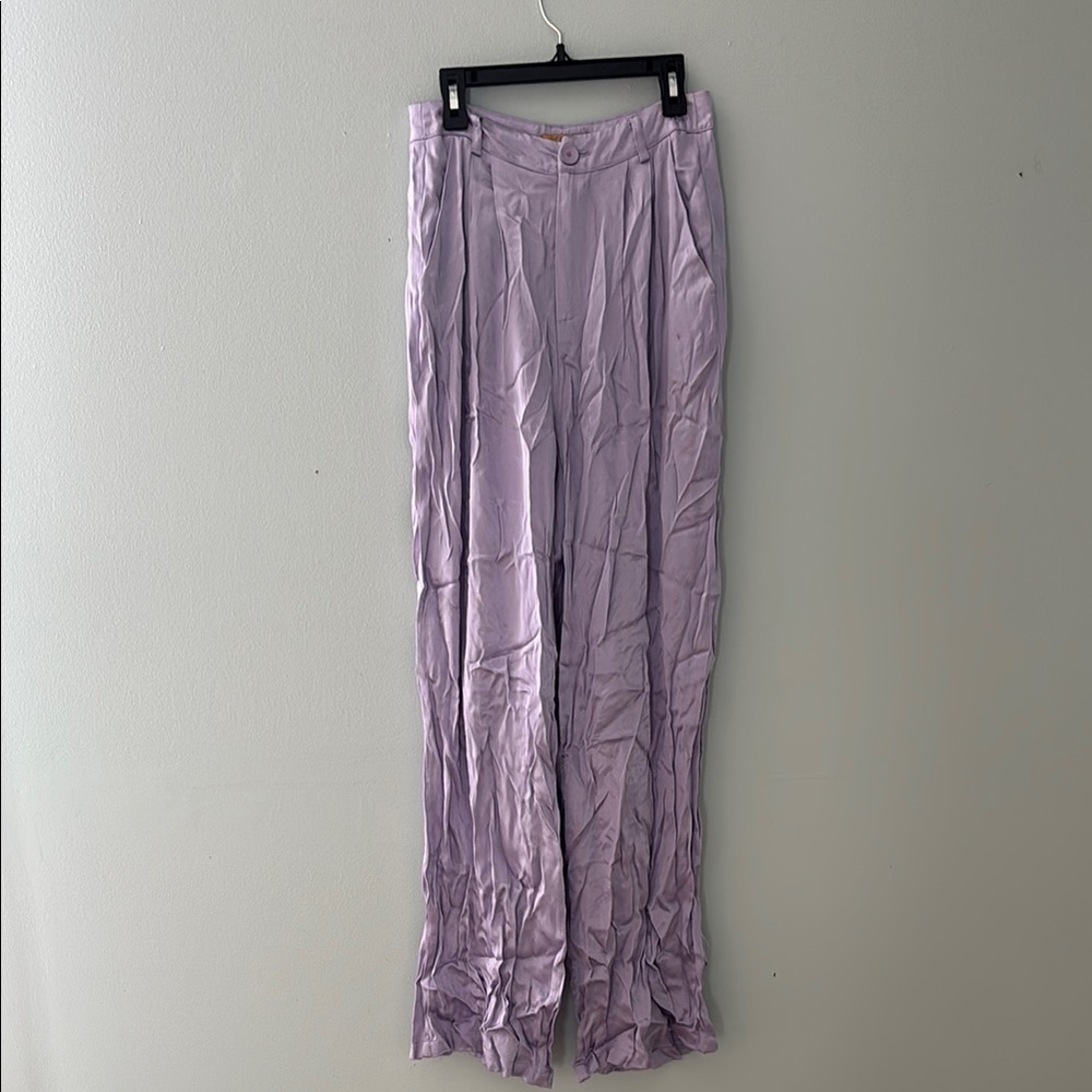 Vrg grl satin purple pants
